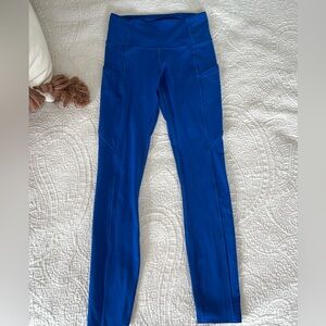 LULULEMON Fast and Free High-Rise Tight 25’ Length SIZE 4 **Symphony Blue**